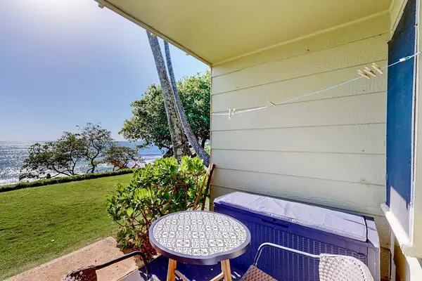 A quiet lanai offering fresh ocean air and scenic views.