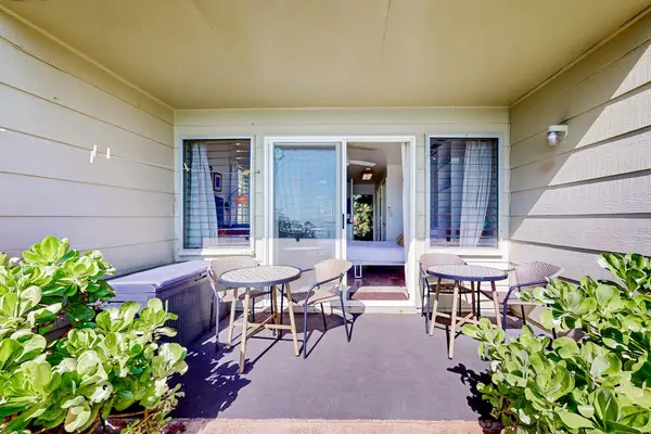 Relax outdoors while taking in the peaceful beachfront surroundings.
