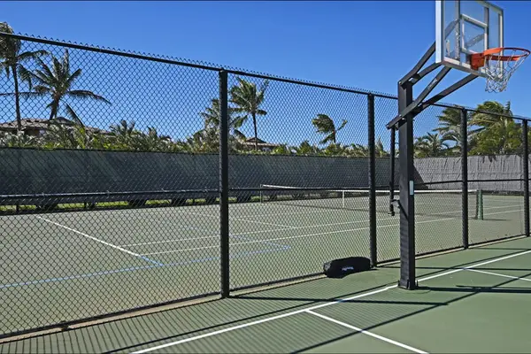 Tennis And Basketball Court