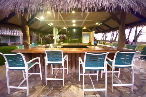 Pull Up A Chair At The Ultimate Poolside Tiki Bar
