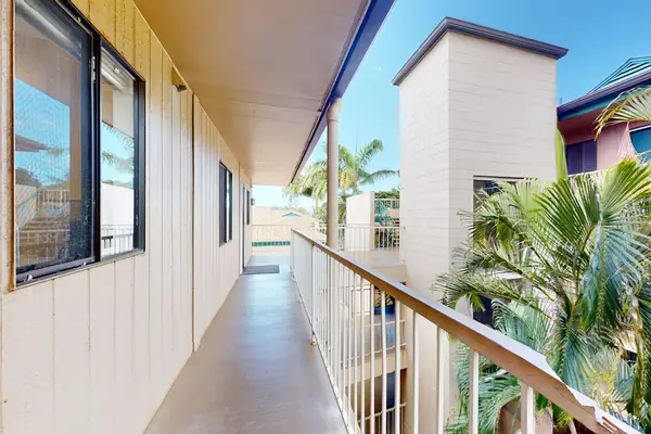 Covered Walkway Surrounded By Palms