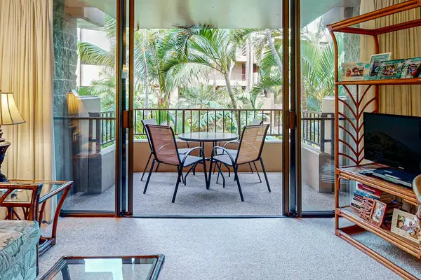 Private Lanai Surrounded By Palms