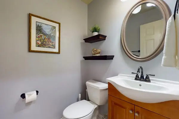 Half bath for your convenience.
