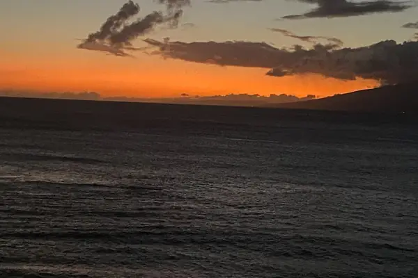 Golden Sunset Over The Pacific