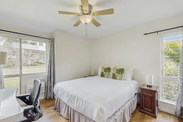 Sleep comfortably and stay focused with a queen bed and convenient work area.
