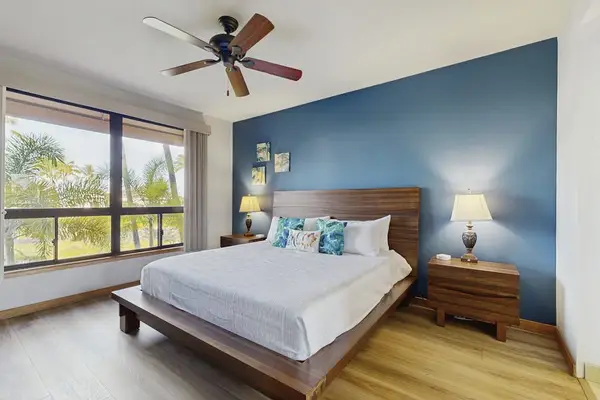 Drift off in a serene king bedroom designed for restful nights.