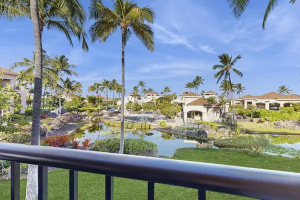 Enjoy peaceful views of the tropical pond from your private lanai.