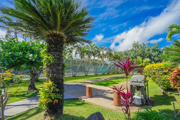 Tropical Courtyard Paradise Pathway
