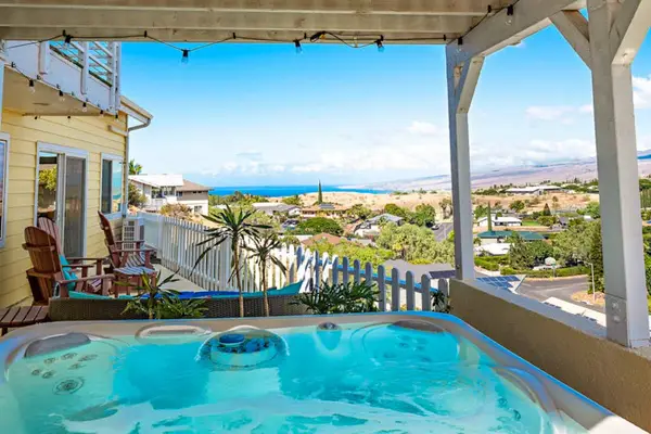 Unwind in your hot tub with a picturesque view