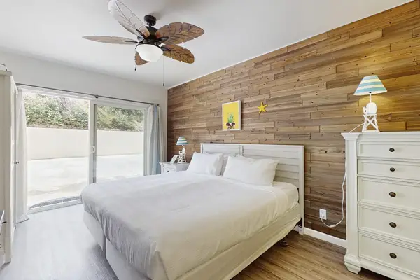 Guest room with king bed and pull out sofa for extra guests.