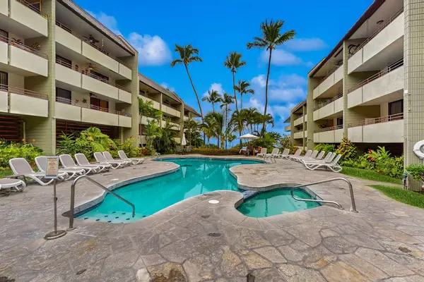 Resort Pool Surrounded By Palms