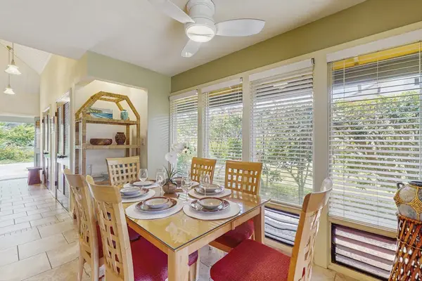 Dining Space Surrounded By Garden Views