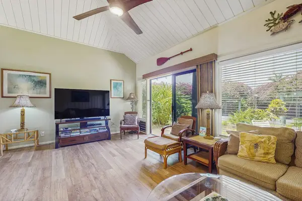 Open Living Room With Tropical Light