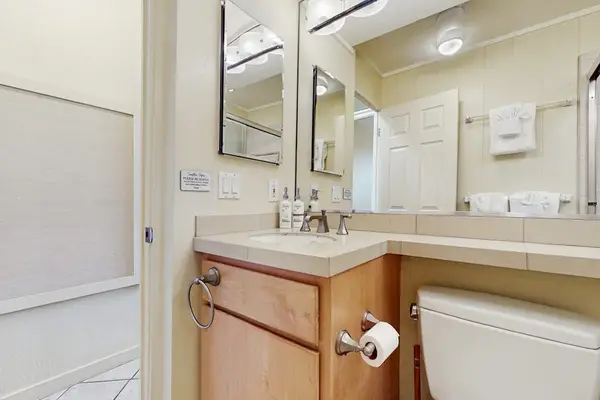 Comfortable Bathroom With Thoughtful Amenities