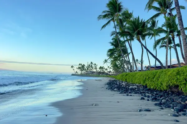 Peaceful beach just steps away.