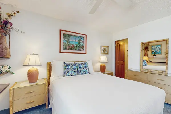 Unwind in the inviting guest bedroom designed for a peaceful night's sleep.