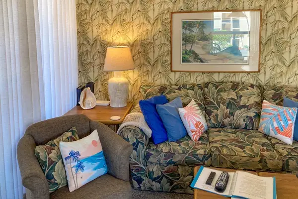 Cozy Living Room With Island Charm