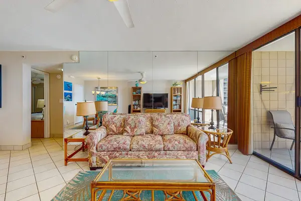 Spacious Living Room With Island Charm