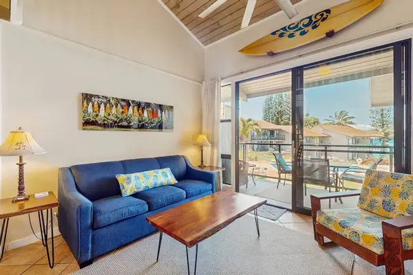 Sunlit Living Room With Ocean Views