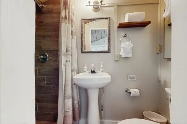 Compact loft bathroom for added convenience