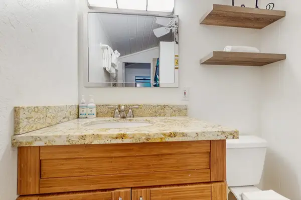 Guest bathroom with walk in shower