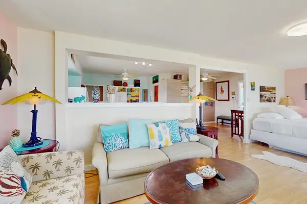 Bright living room with an open layout
