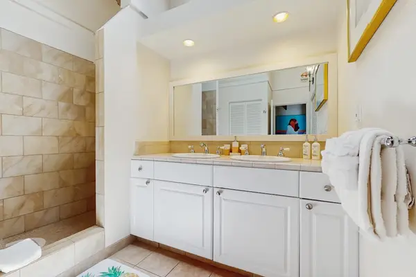 Well maintained bathroom provides a clean inviting retreat for refreshing moments every day