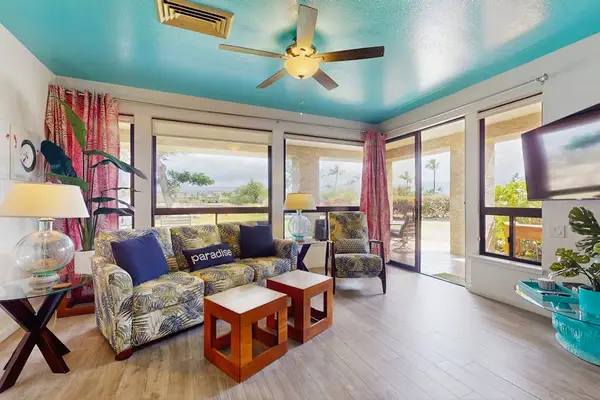 Colorful Living Room With Island Charm