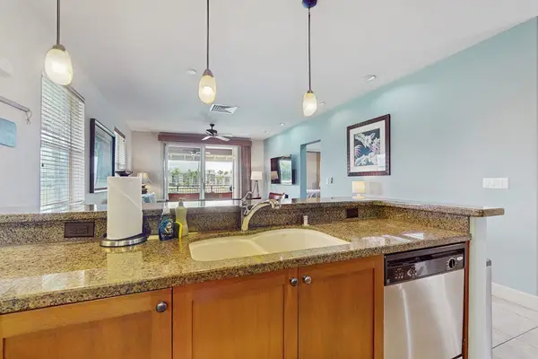 Open Kitchen Countertop with Undermount Double Sink & Dishwasher