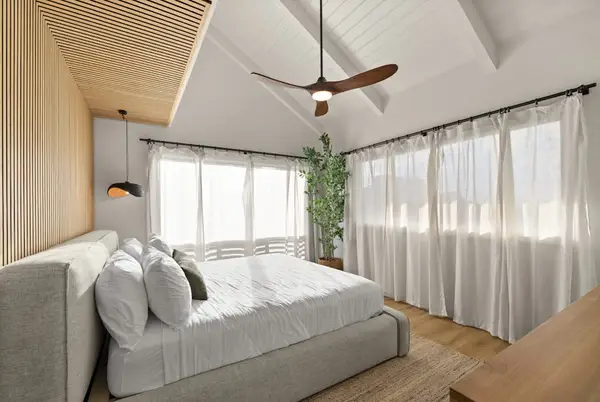Bedroom filled with natural light