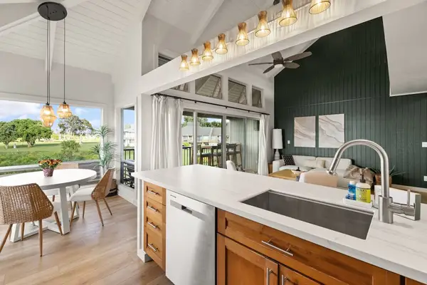Spacious kitchen with a large island