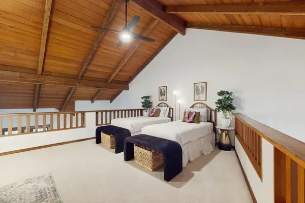 Spacious Loft Bedroom With Island Charm