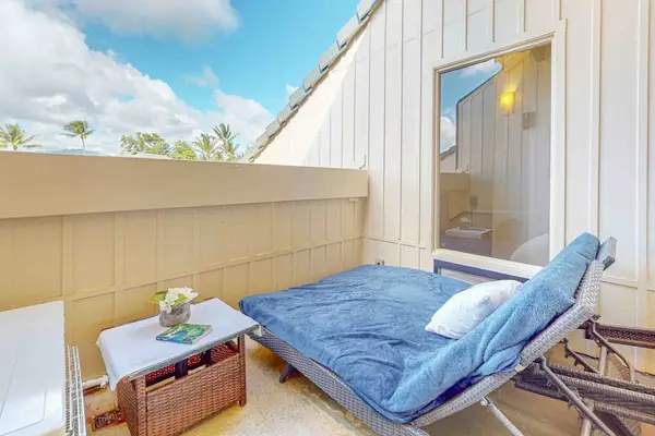 Private lanai with seating for relaxing outdoors