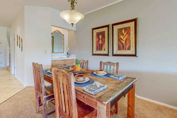 Comfortable dining space surrounded by island charm