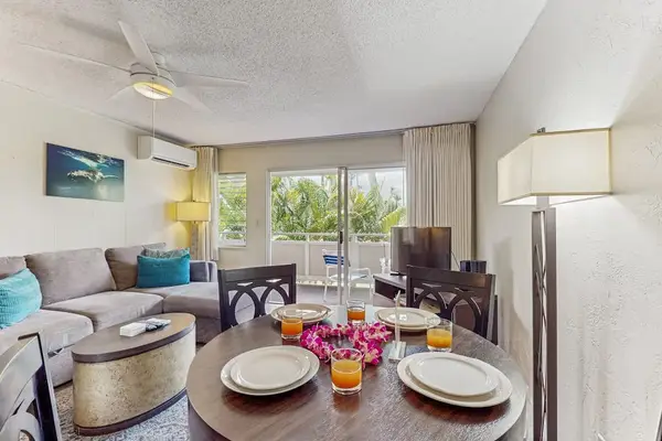 This open concept design allows for you to see from the dinning room through to the lanai.