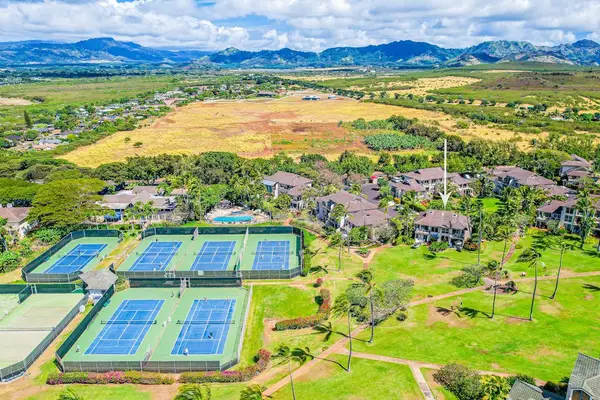 Aerial view showcasing the resort and surrounding landscape