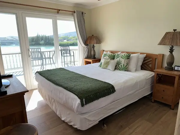 Drift into restful sleep inside this inviting master bedroom every single night