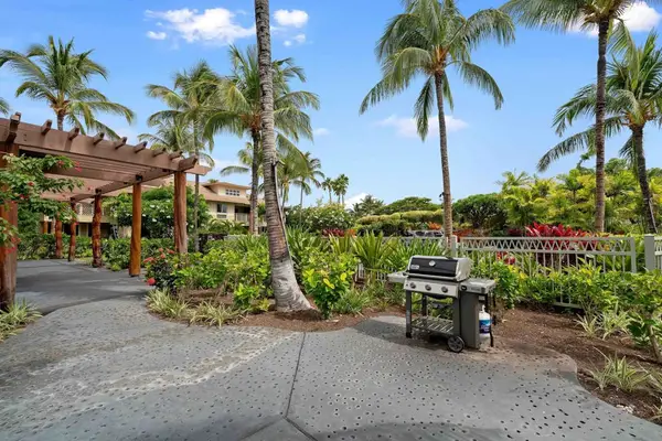 Tropical gardens with relaxing outdoor seating