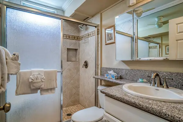 Elegant Bathroom With Granite Vanity