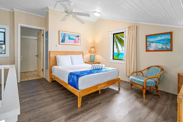 Bright Bedroom With Island Charm