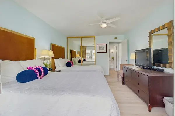 Comfortable bedroom with ample storage