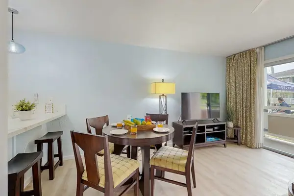 Open dining area for shared meals