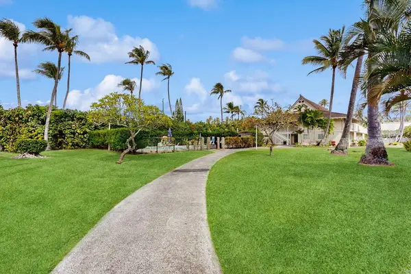 Lush tropical pathways throughout the resort