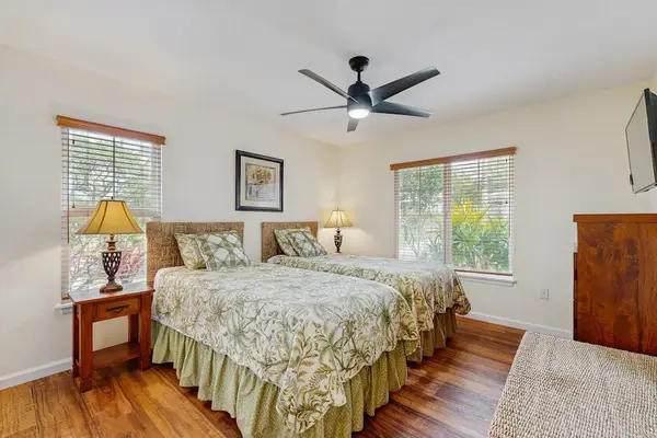 Peaceful bedroom with plenty of space