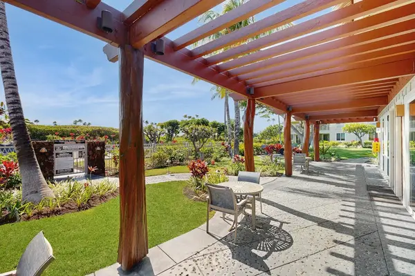 Spacious lanai overlooking tropical gardens