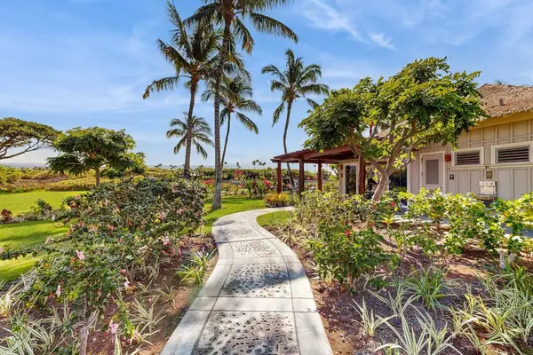 Scenic walkway leading to the resort