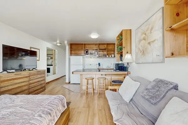 Enjoy restful downtime in the studio with convenient entertainment available.