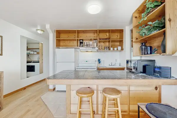 Prepare easy meals and gather comfortably in one convenient space.