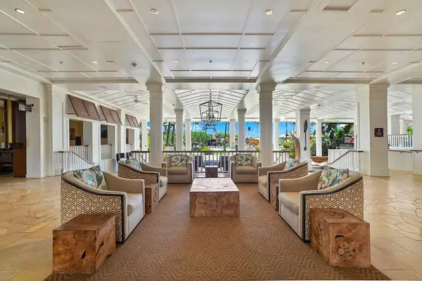Resort reception for convenient arrivals and assistance