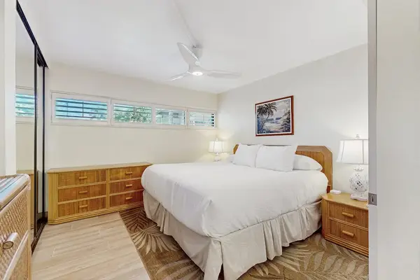 Master bedroom with king bed